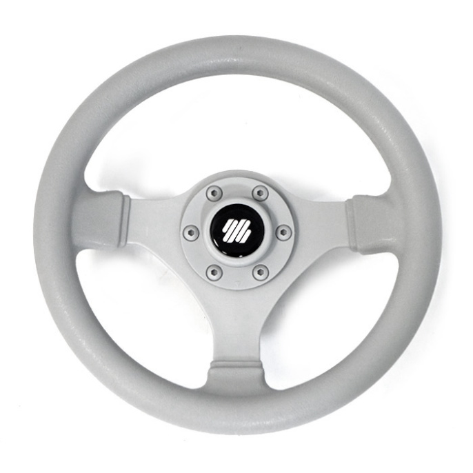 Колесо рулевое Ultraflex 280мм серое ударопрочный термопластик (V.45G)